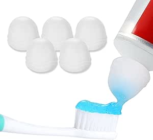 Toothpaste Caps Self-Closing Toothpaste Squeezer Dispenser Bathroom Silicone Cap for Home Bathroom Toothpaste Cover Pentagram