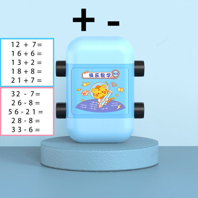 Math Roller Digital Teaching Stamp for Addition Subtraction Multiplication Division Preschool Kindergarten Homeschool Supplies