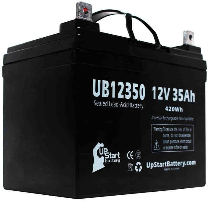 Yamaha Rhino Battery - Replacement for UB12350 Universal Sealed Lead Acid Battery (12V, 35Ah, 35000mAh, L1 Terminal, AGM, SLA)