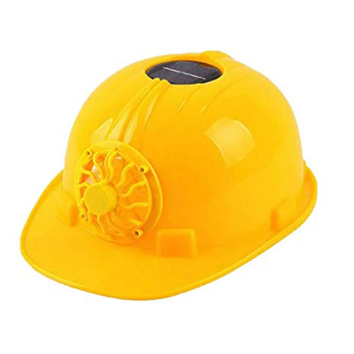 Koszal Outdoor Solar Power Cooling Fan Safety Helmet Workplace Protective Cap Hard Hat 