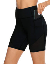 Cargar imagen en el visor de la galería, Women&#39;&#39;s High Waist Yoga Short Side Pocket Workout Tummy Control Bike Shorts Running Exercise Spex Leggings