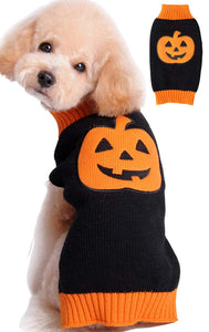 Pet Clothes The Halloween Pumpkin Cat Dog Sweater, Dog Knitwear, Dog Apparel, Pet Sweatshirt