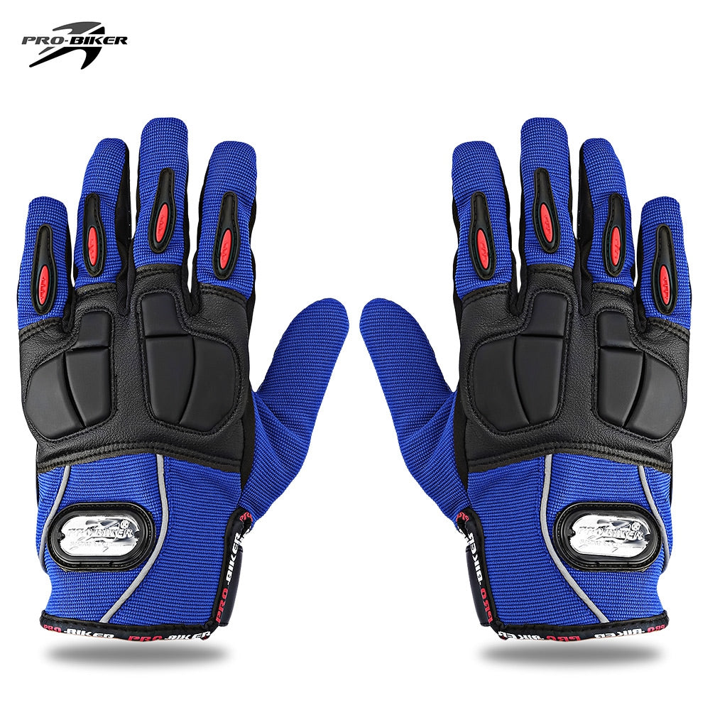 PROBIKER MCS - 22 Motorcycle Racing Gloves (BLUE L)