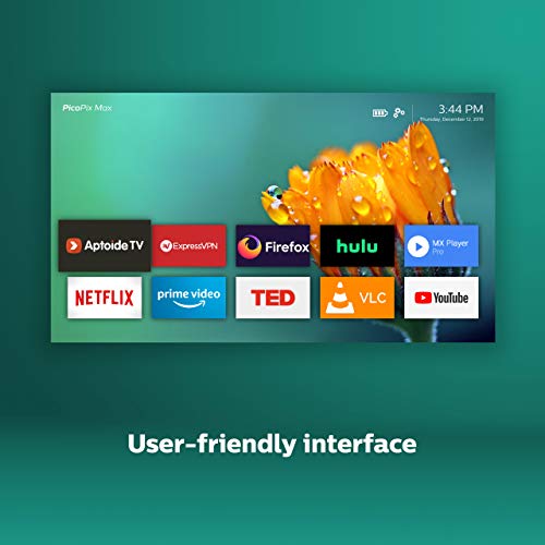 Philips PicoPix Max Mobile Projector, Full HD with Android 9, Wi-Fi, Bluetooth, USB-C, HDMI