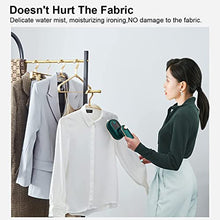 Charger l&#39;image dans la galerie, XCHTYZ Upgrade Portable Mini Ironing Machine, 180° Rotating Handheld Steam Iron, 50ml Foldable Travel Pack Steam Iron, Professional Micro Steam Iron, Suitable for Fabric Garments, Suitable for Home and Travel(green)…