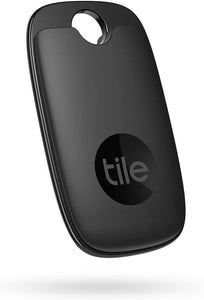 Tile Pro 1-pack. Powerful Bluetooth Tracker, Keys Finder and Item Locator for Keys, Bags, and More; Up to 400 ft Range. Water-resistant. Phone Finder. iOS and Android Compatible, Black.