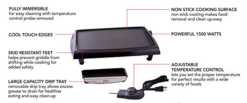 Sunbeam 14-Inch X 18-Inch Non-Stick Electric Griddle CKSBGRFM20-033,Black