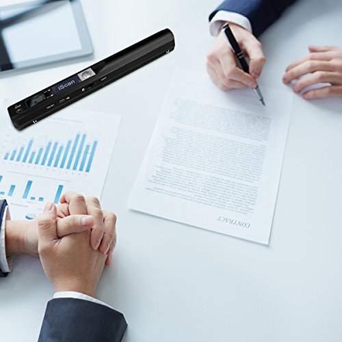 AOZBZ Portable Document Scanner, 900DPI Handheld Image Scanner, Scanning Wand,A4 Colour Photo Mobile Scanner Handy Scan (JPG/PDF Format, High Speed USB 2.0, Micro Need SD/TF Card But Not Included)