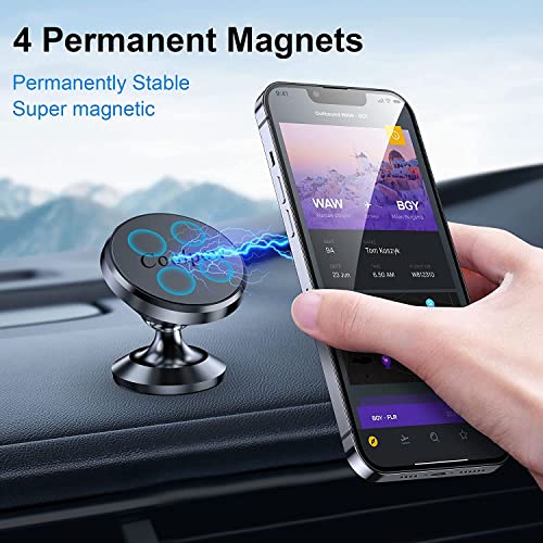 【2-Pack】 Magnetic Phone Holder car, [ Super Strong Magnet ] Universal Dashboard car Phone Mount Magnetic, [ 360° Rotation ] Hands Free Car Mount Phone Holder Fits All Cell Phone,GPS, iPhone etc