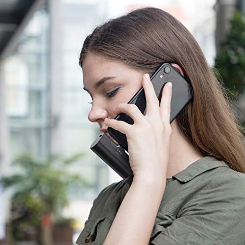 iWALK Mini Power Bank 4500mAh, Portable Phone Charger with Built-in Plug Compact External Battery Pack Compatible with iPhone 13/13 Pro Max/12/12 Mini/12 Pro Max/11 Pro/XS Max/XR/X/8/7/6/6S (Black)