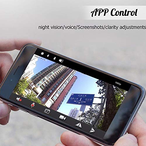 FEDBNET 1080P Mini Spy Camera, Night Vision Magnetic Base WiFi Home Surveillance Multifunctional Camcorder for Android/iOS Phone