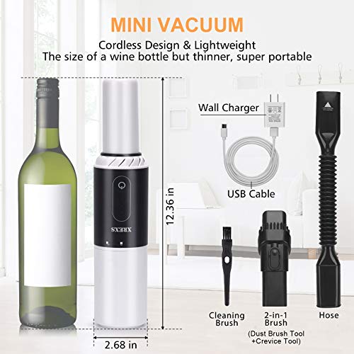 Handheld Vacuum Cordless, XREXS Portable Hand Held Car Vacuum Cleaner with High Power, Rechargeable Mini Vacuum for Home Office Pet Hair Cleaning, 8000Pa Strong Suction, Lightweight and Quick Charge
