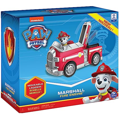 PAW Patrol, Marshall’s Fire Engine Vehicle with Collectible Figure, for Kids Aged 3 and Up