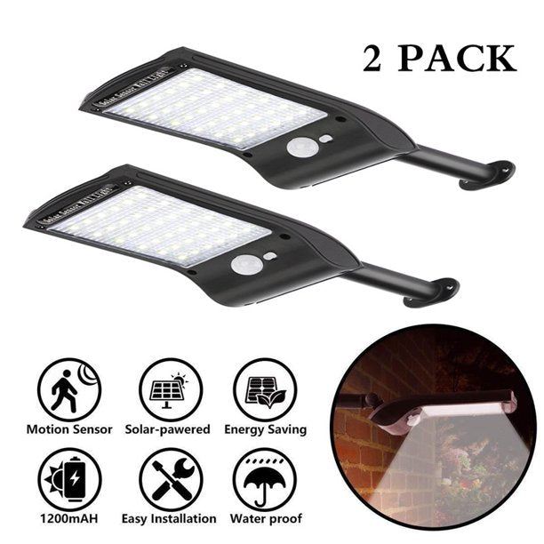 1/2/3/4Pcs 36 LED Super Bright Solar Lights Waterproof Outdoor Generation Solar Motion Sensor Security Lights Wireless Wall Lights with Rotatable Mounting Pole For Garden Driveway - Walmart.com