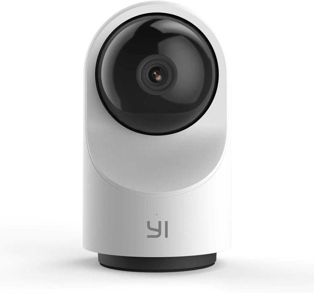 YI Smart Dome Caméra de sécurité X alimentée par l'IA 1080p WiFi IP Système de surveillance de la maison avec détection humaine, analyse du son, récupération d'image, Time Lapse, Auto Cruise - Service Cloud disponible, fonctionne avec Alexa et Google