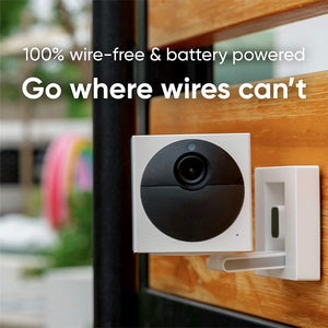 Wyze Cam Outdoor Add-on Camera, 1080p HD Indoor/Outdoor Wire-Free Smart Home Camera with Night Vision, 2-Way Audio, Works with Alexa & Google Assistant (Base Station Required)