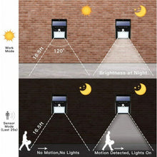 Cargar imagen en el visor de la galería, 4 Pcs 30 LED Solar Lights Motion Sensor Solar Powered Wall Lights for Garden Pathway