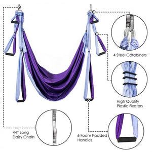 Swing Set Anti-Gravity Shaping Adjustable Yoga Belt-Purple