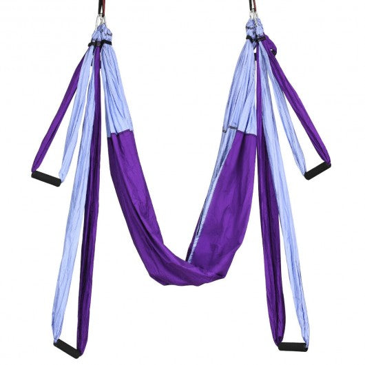 Swing Set Anti-Gravity Shaping Adjustable Yoga Belt-Purple