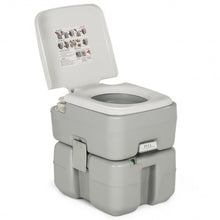 Cargar imagen en el visor de la galería, 5.3 Gallon Portable Travel Toilet with Piston Pump Flush