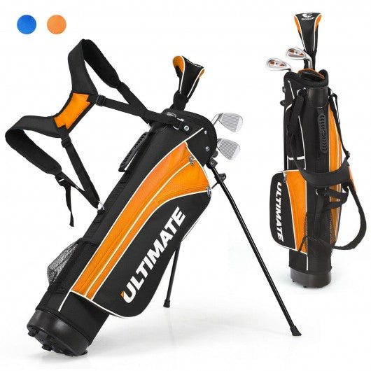 Junior Complete Golf Club Set For Age 8 to 10-Yellow