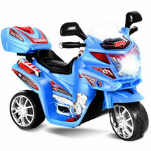 Charger l&#39;image dans la galerie, 20-day Presell 3 Wheel Kids Ride On Motorcycle 6V Battery Powered Electric Toy Power Bicyle New-Blue