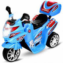 Charger l&#39;image dans la galerie, 20-day Presell 3 Wheel Kids Ride On Motorcycle 6V Battery Powered Electric Toy Power Bicyle New-Blue