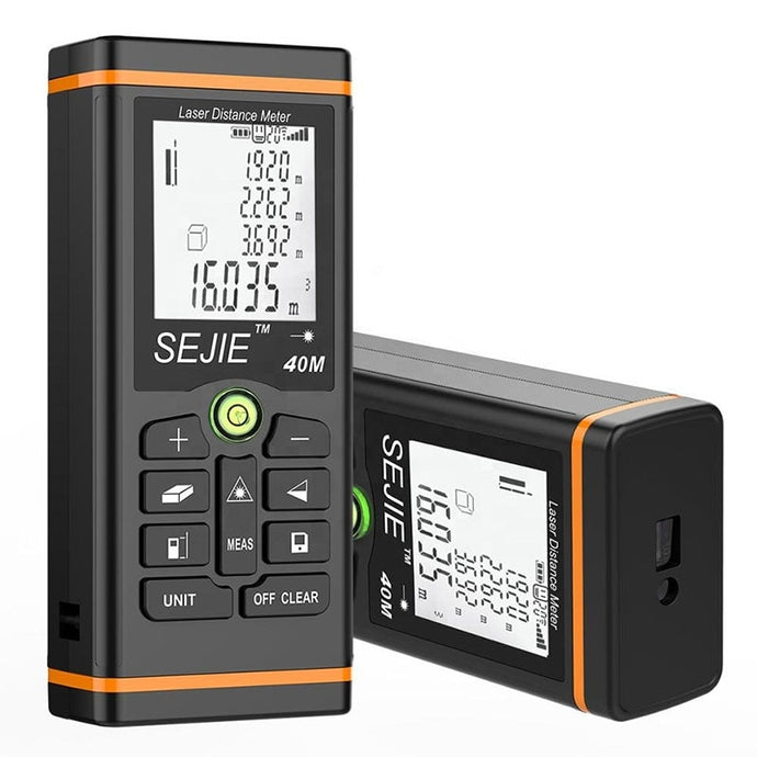 40 60 100m Laser Distance Measure internal Bubble Levels , Unit conversion Ft M/In/Ft Laser Measure