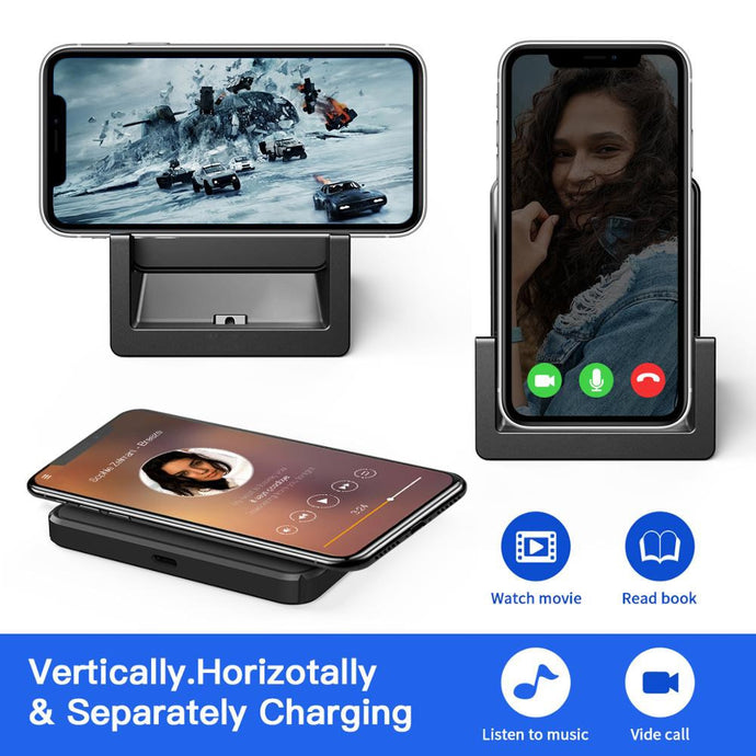 BLZK QI 15W Fast Charge Wireless Charger For iPhone 8 11 11Pro X XS for Samsung Buds For Airpods Pro Charger Stand Dock
