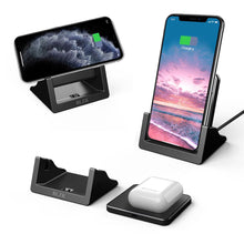 Charger l&#39;image dans la galerie, BLZK QI 15W Fast Charge Wireless Charger For iPhone 8 11 11Pro X XS for Samsung Buds For Airpods Pro Charger Stand Dock
