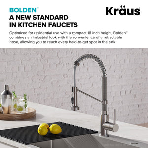 Kraus Bolden 2-Function 1-Handle Commercial Pulldown Kitchen Faucet