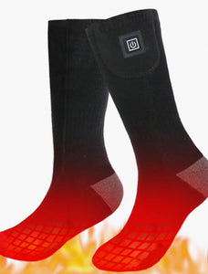 Chaussettes chauffantes d'hiver hommes femmes chaussettes auto-chauffantes chaussettes électriques chaudes thermiques avec boîtier de batterie trekking ski cyclisme sport de plein air chasse bottes #9363107