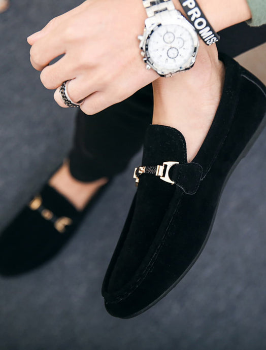 mocassins et sans lacets pour hommes chaussures en daim chaussures décontractées mocassins de conduite business classique quotidien bureau et carrière daim rouge bleu noir printemps été #6698217