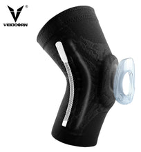 Charger l&#39;image dans la galerie, Veidoorn 1 pcs Knee Patella Protector Brace Silicone Spring Knee Pad Basketball Running Compression Knee support Sleeve