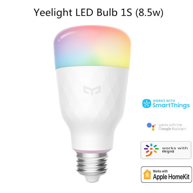 Xiaomi Mijia Yeelight 1S YLDP13YL Smart LED Bulb Colorful 800 Lumens 8.5W E27 Lemon Smart Lamp For Mi Smart Home App White/RGB
