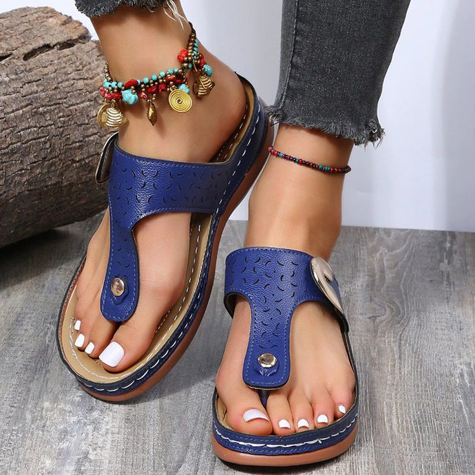 Summer Wedge Flip Flops